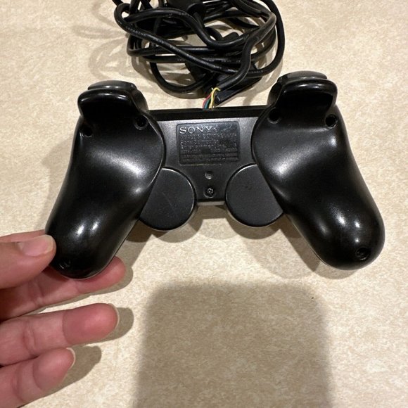 Official Sony PS2 PlayStation 2 Black DualShock 2 Controller Tested and Working - Picture 4 of 6